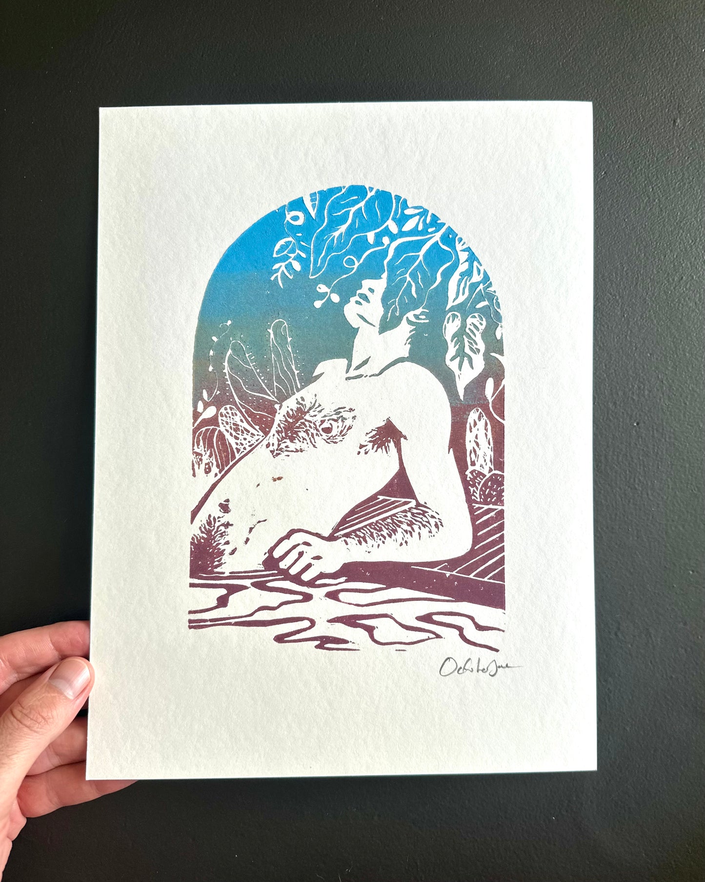 Heat Wave 2nd Edition - Linocut Print