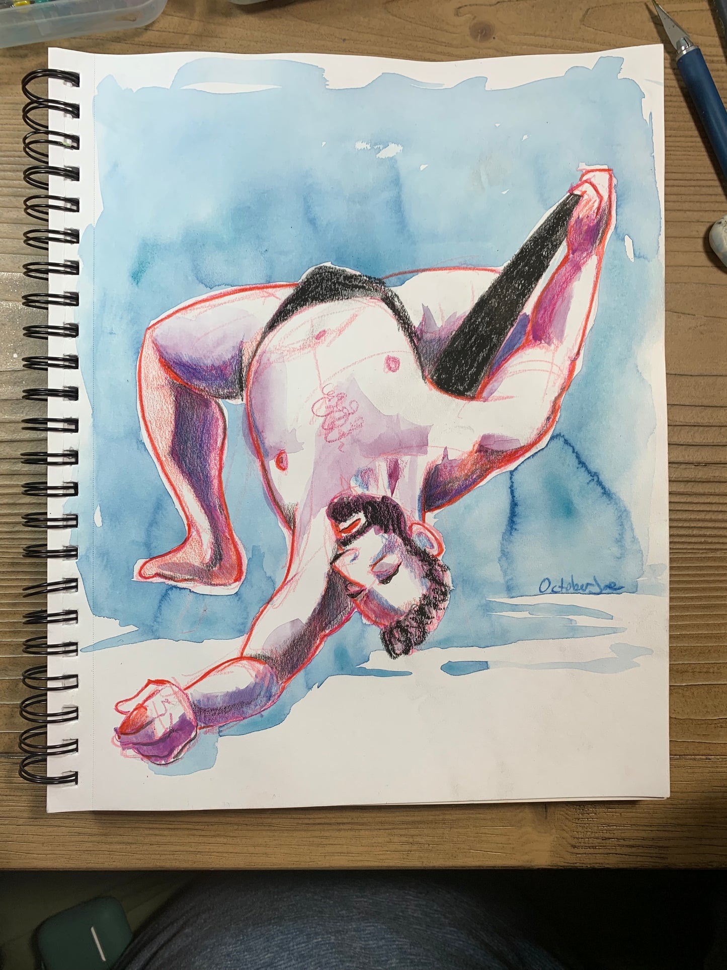 Michael Overcome - Original Drawing