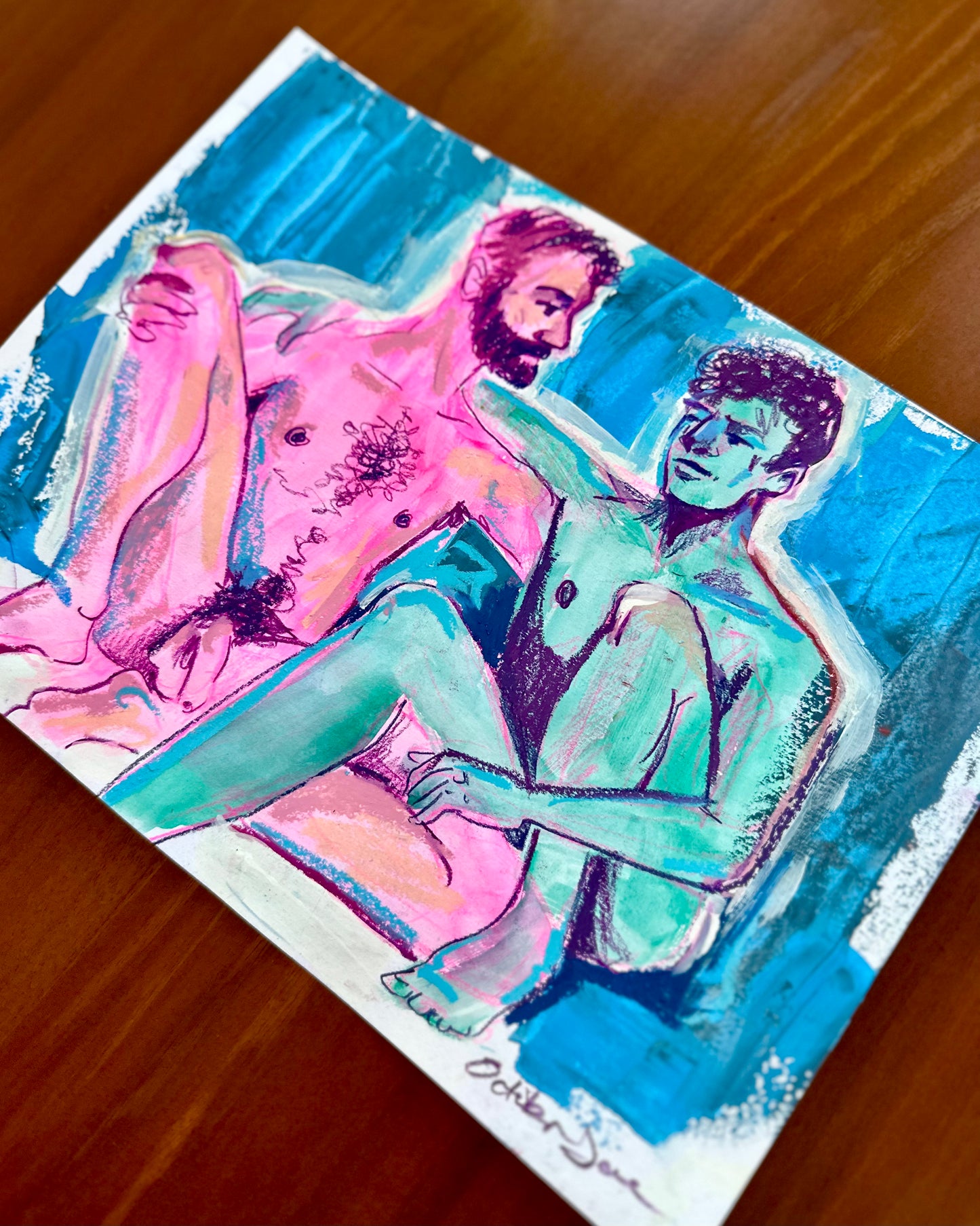 Cozy Couple- Original Painting