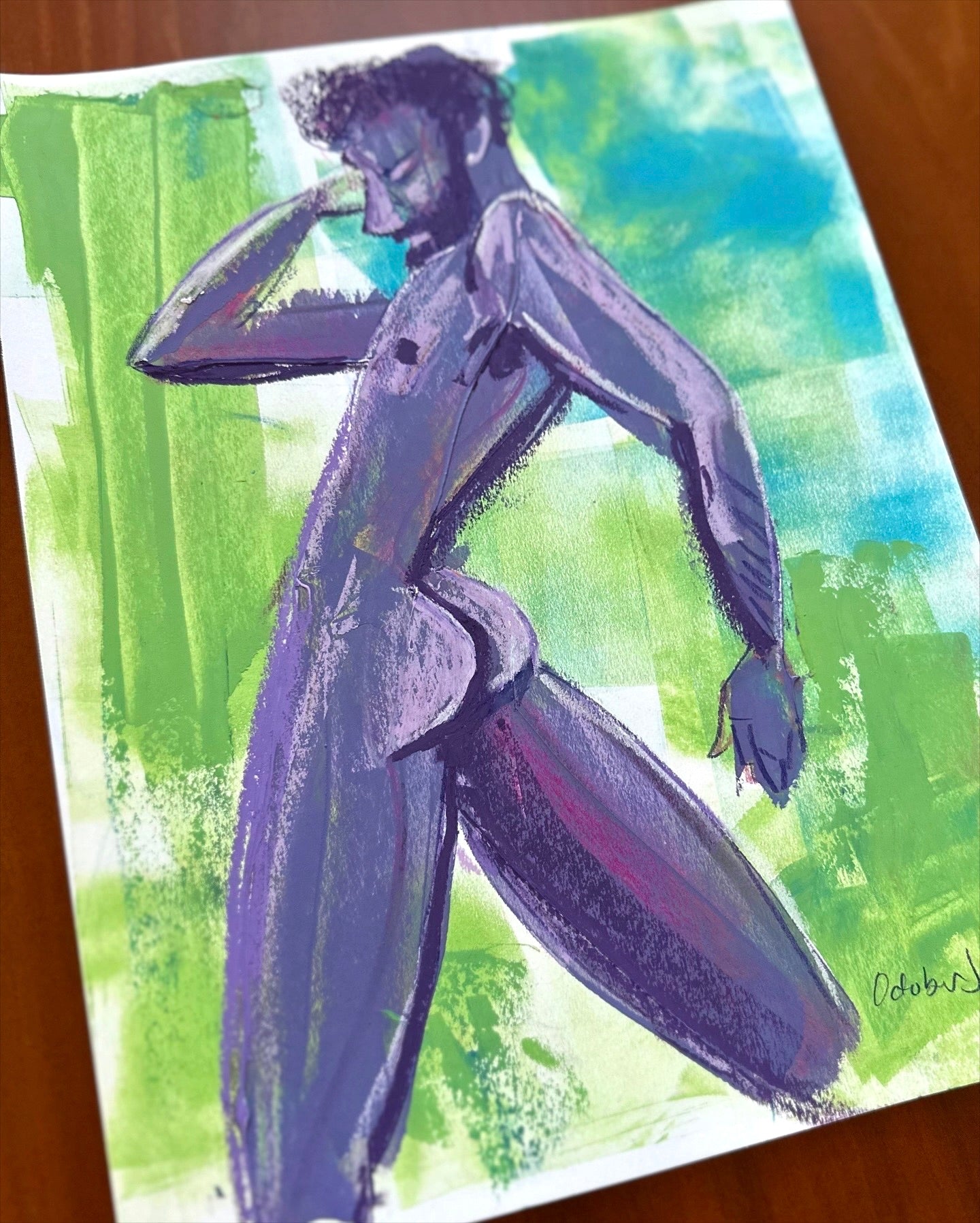 Purple Twist- Original Painting