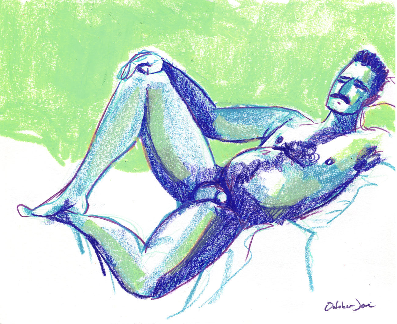 Dan in Repose - Original Drawing