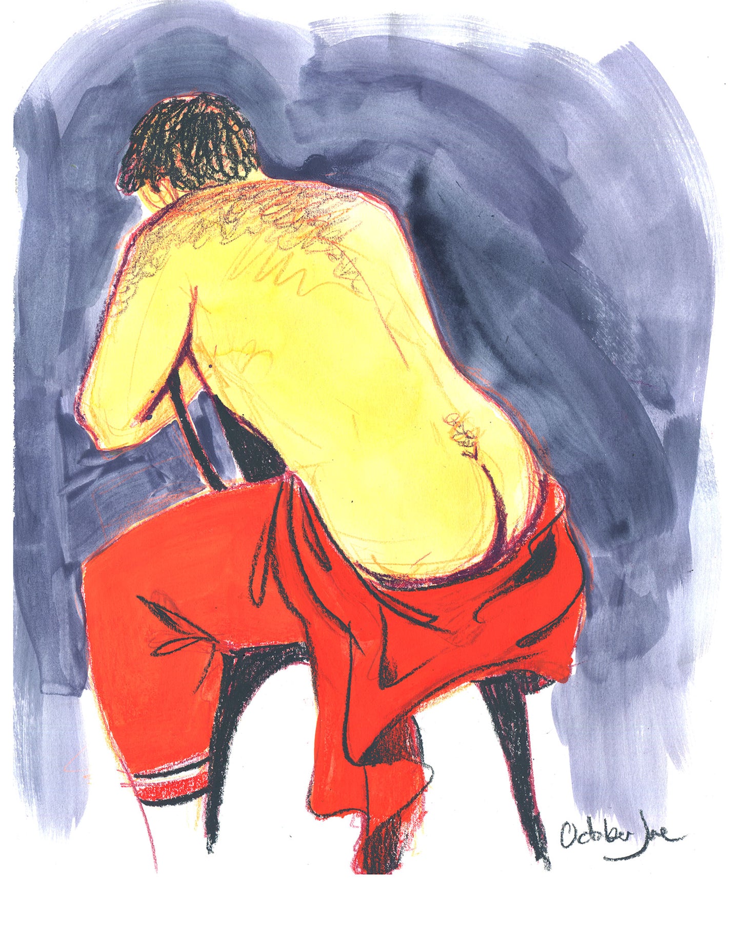 Hamhock - Original Figure Drawing