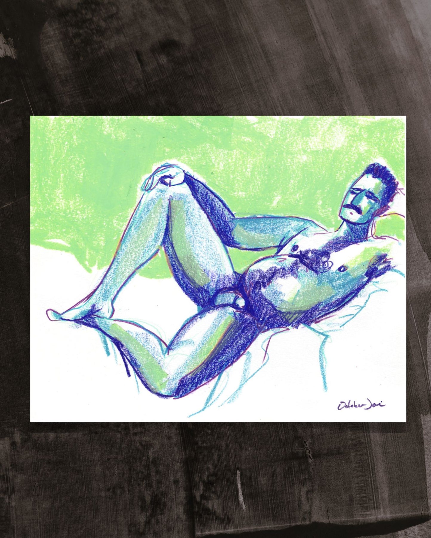 Dan in Repose - Original Drawing