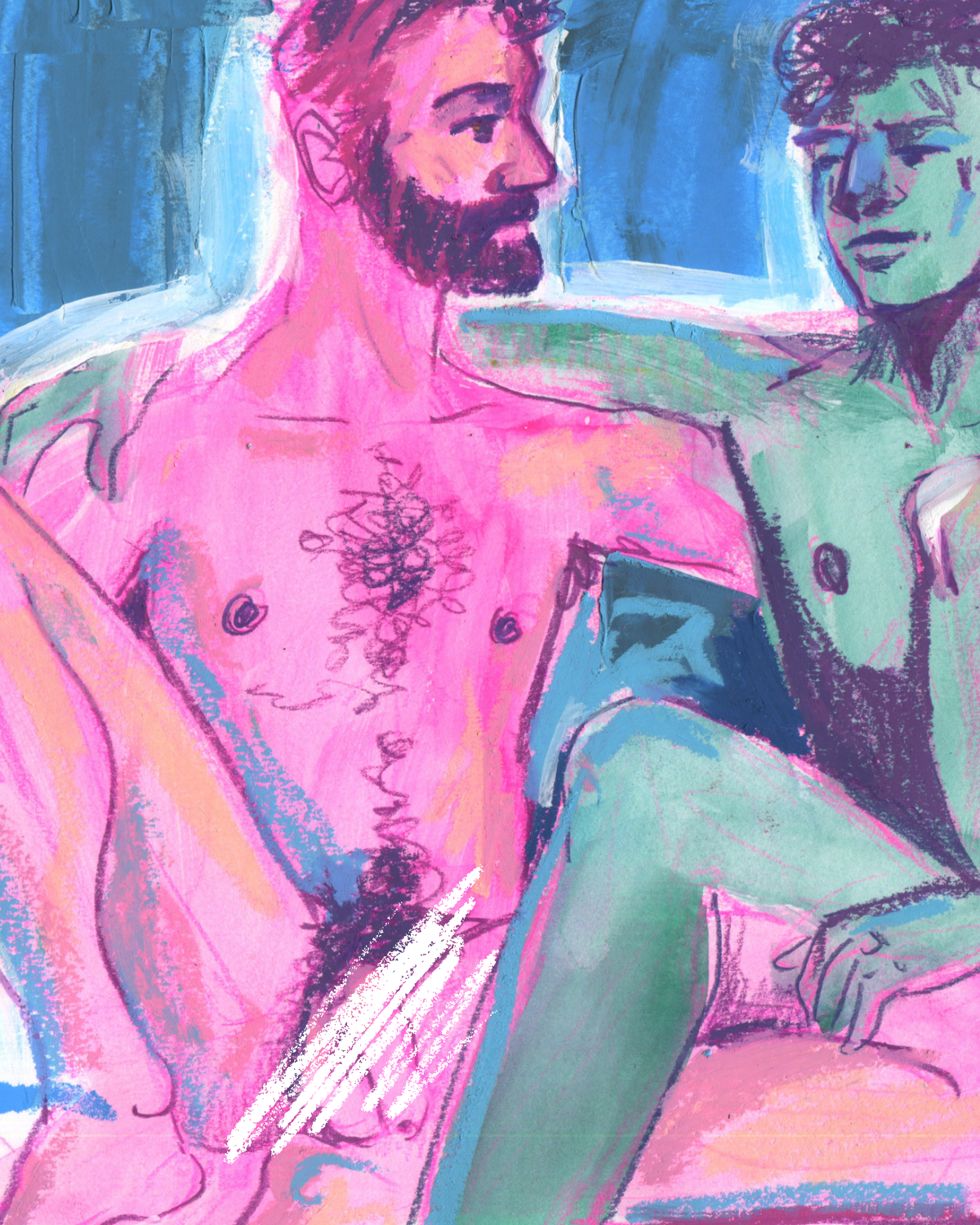 Cozy Couple- Original Painting