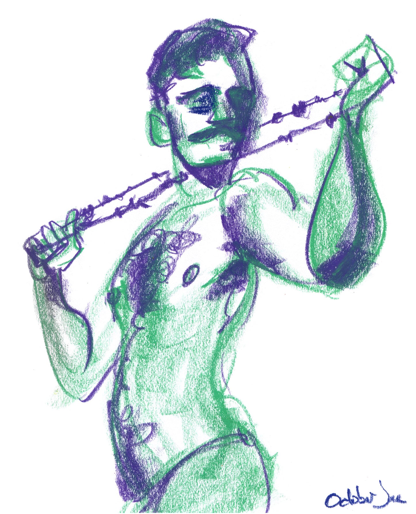 Sharif Study #2 - Original Drawing