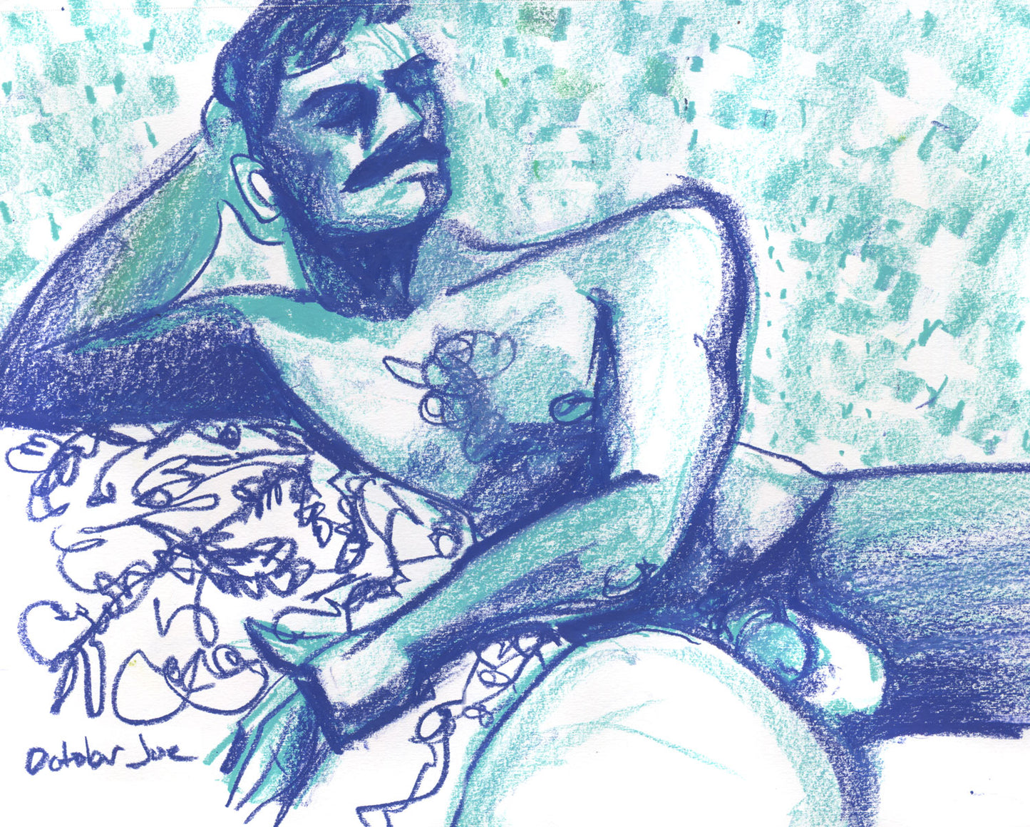 Sharif on the Sofa - Original Drawing