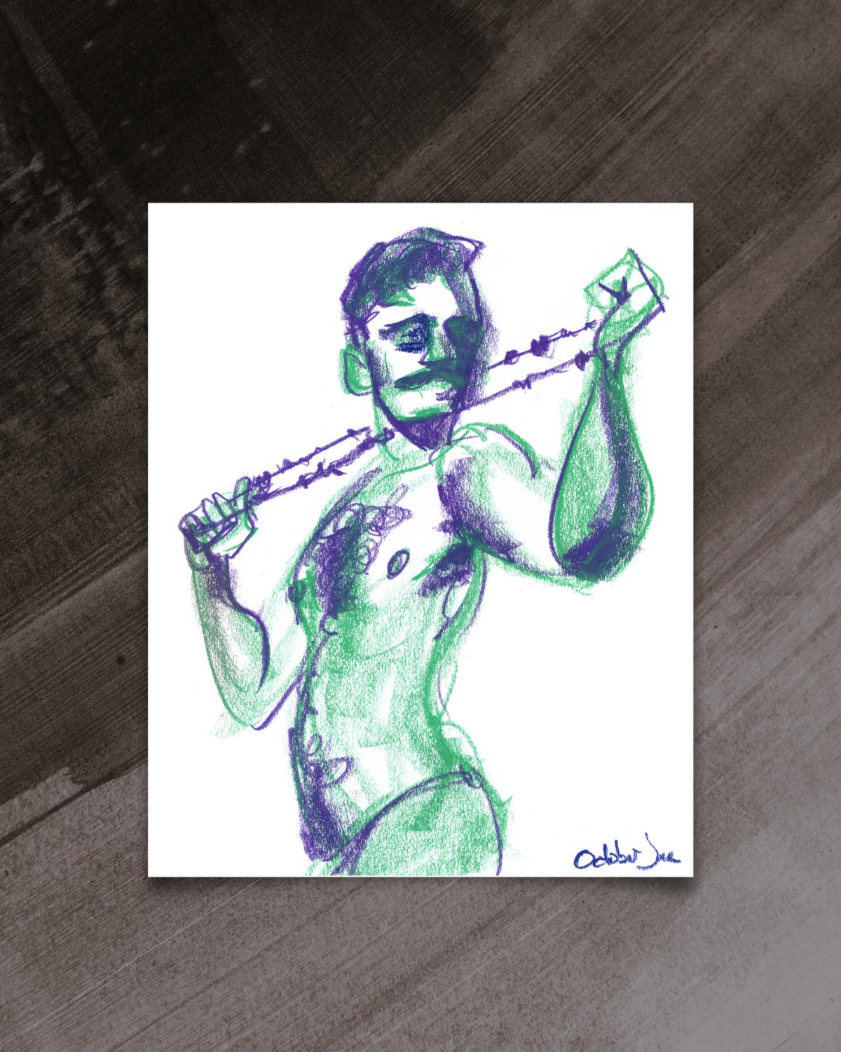 Sharif Study #2 - Original Drawing