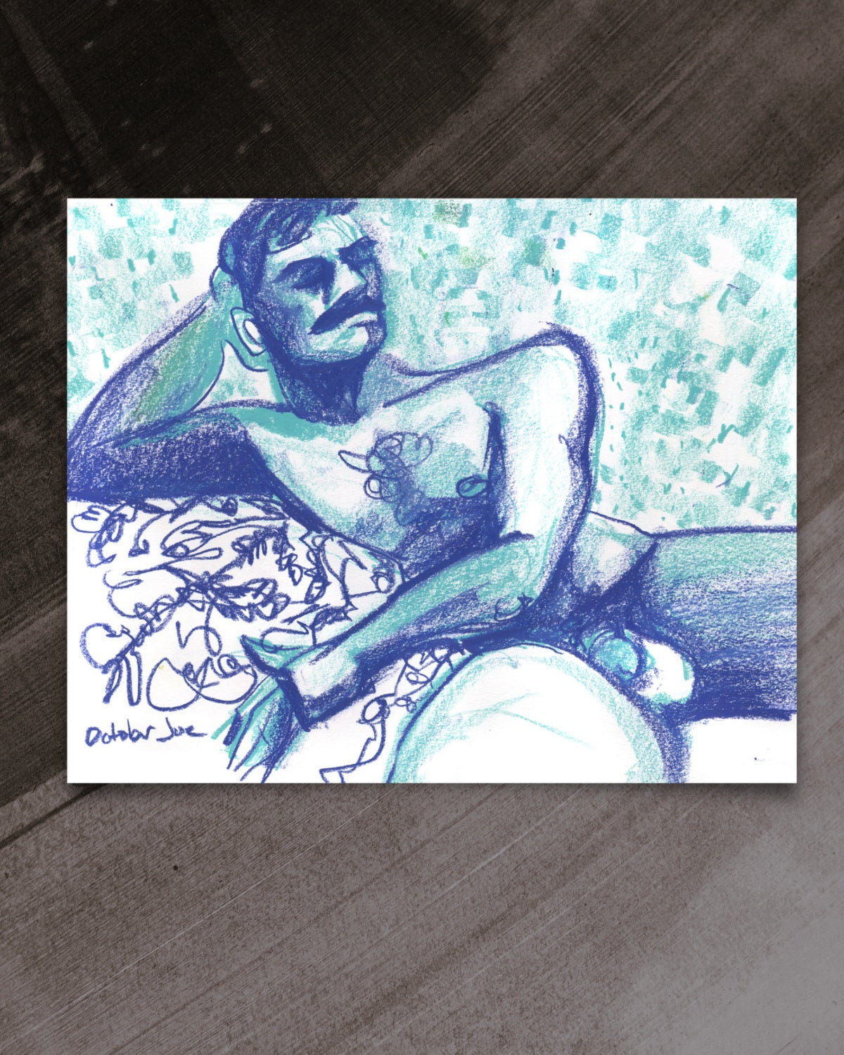 Sharif on the Sofa - Original Drawing