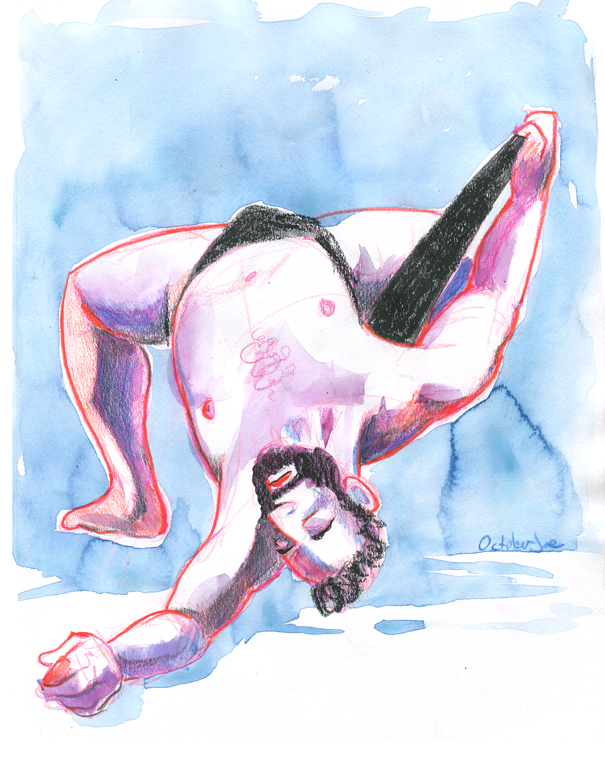 Michael Overcome - Original Drawing