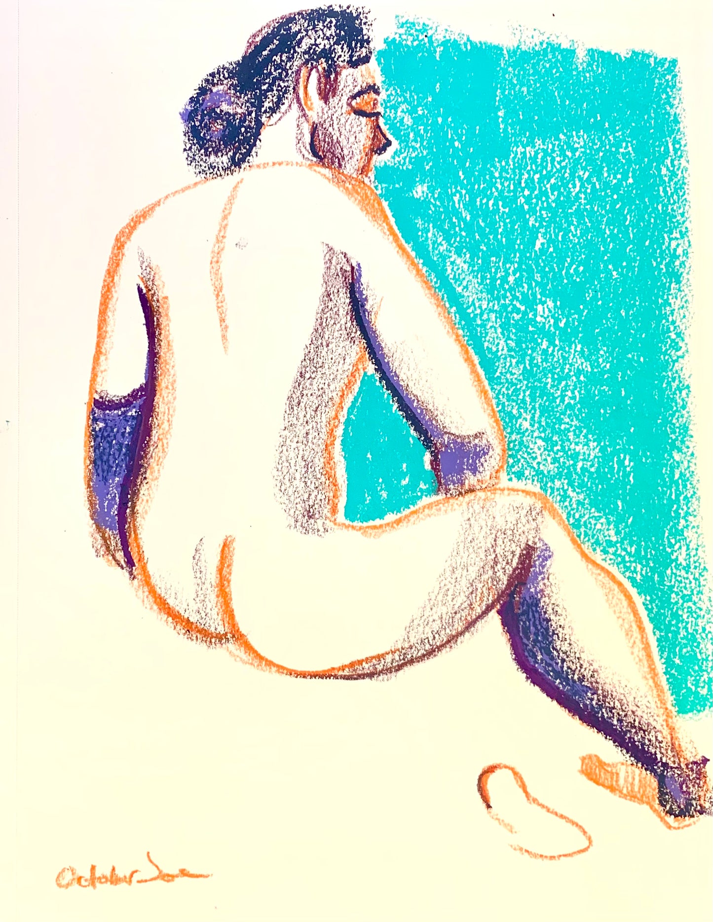 Musa Gesture Study #3 - Original Drawing