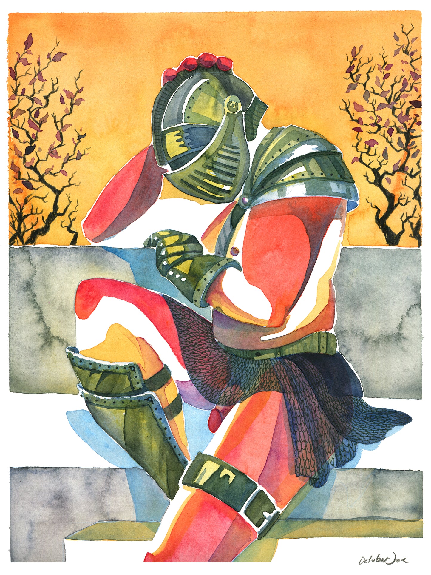 Wake Me When it's Over - Original Watercolor Painting