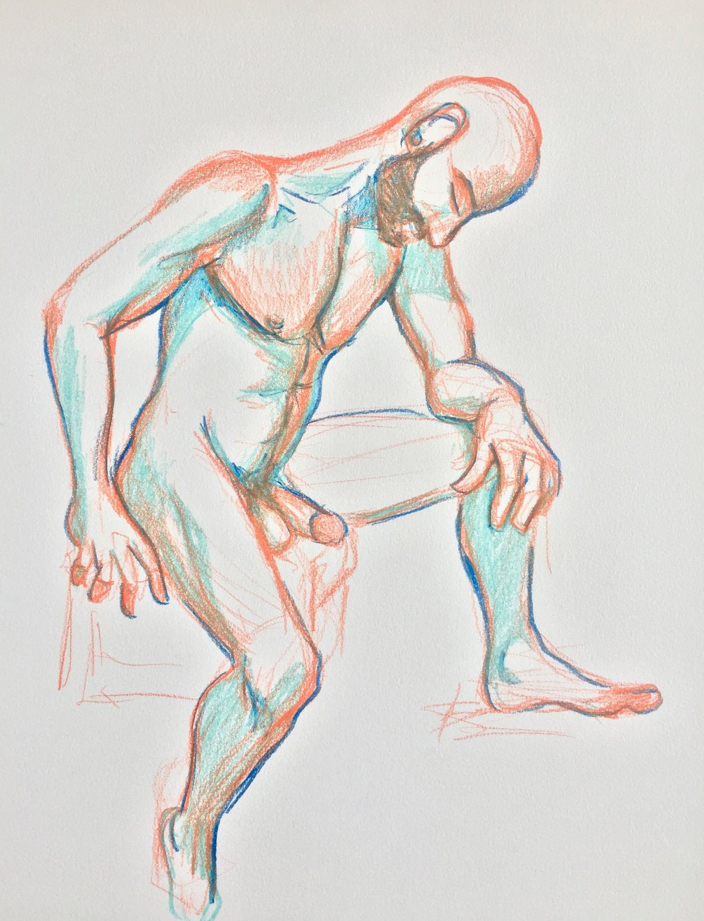 Figure Study #11 - Original Drawing