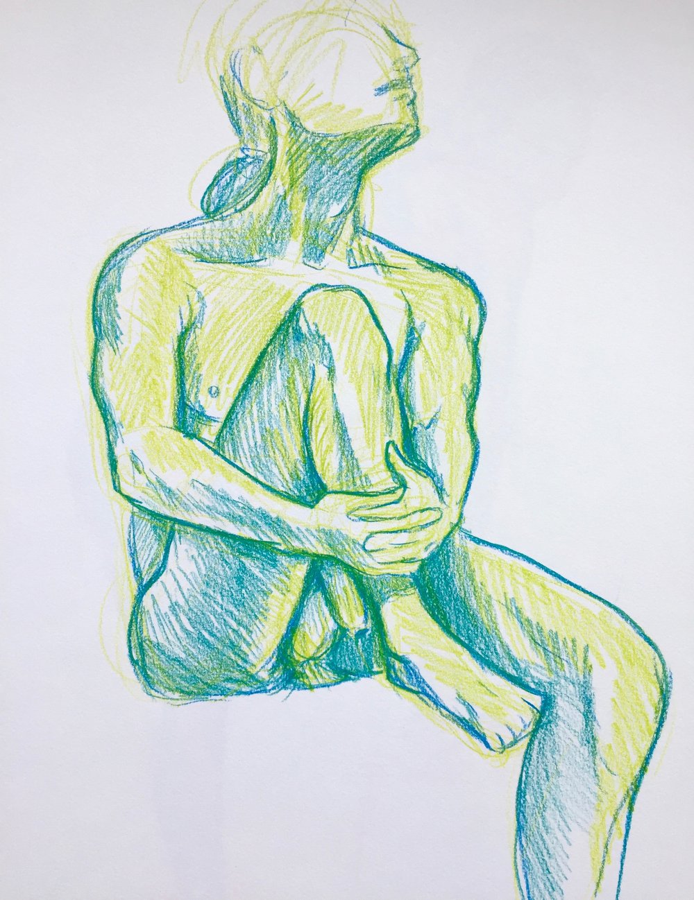 Figure Study #14 - Original Drawing
