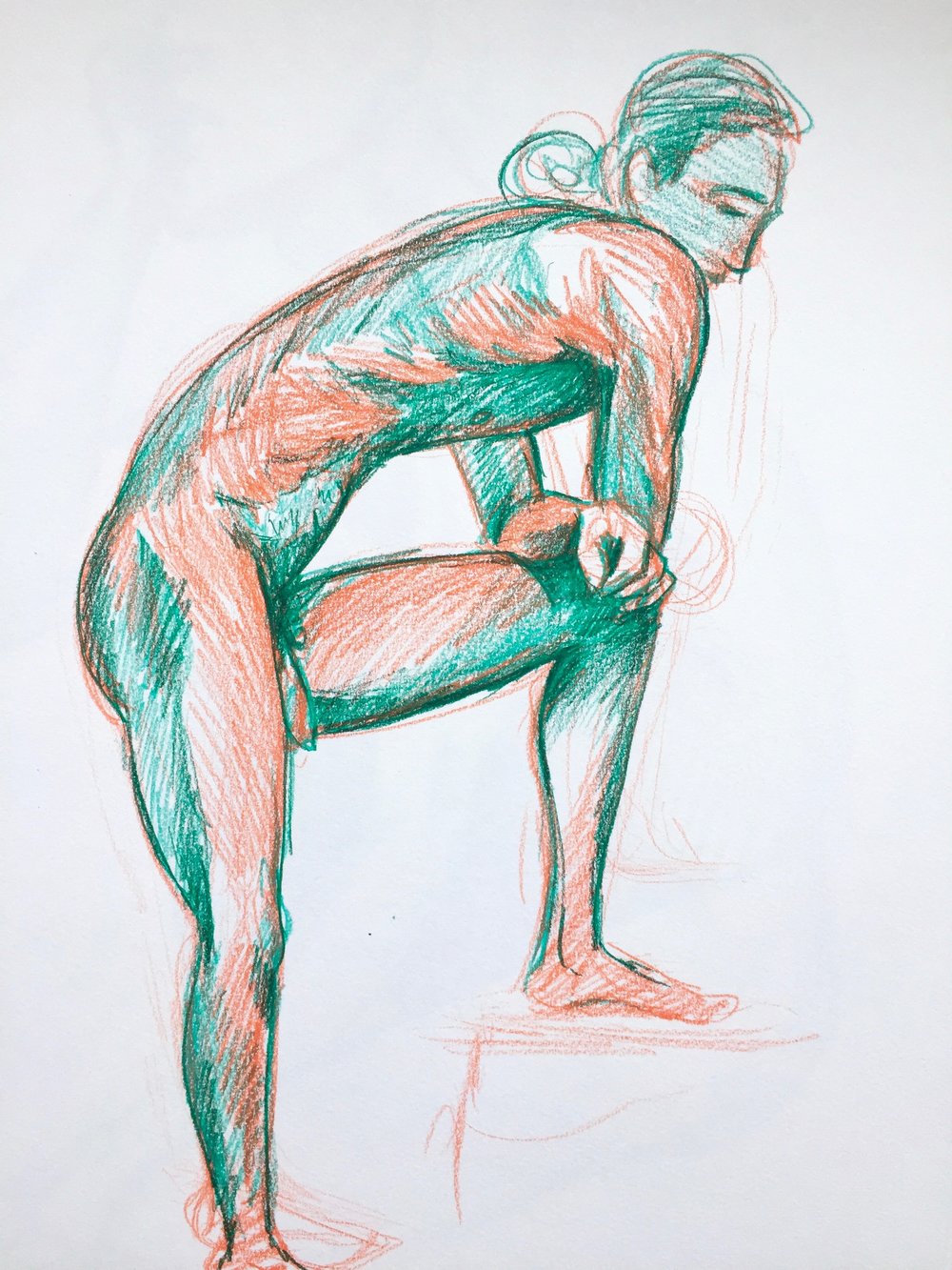 Figure Study #16 - Original Drawing