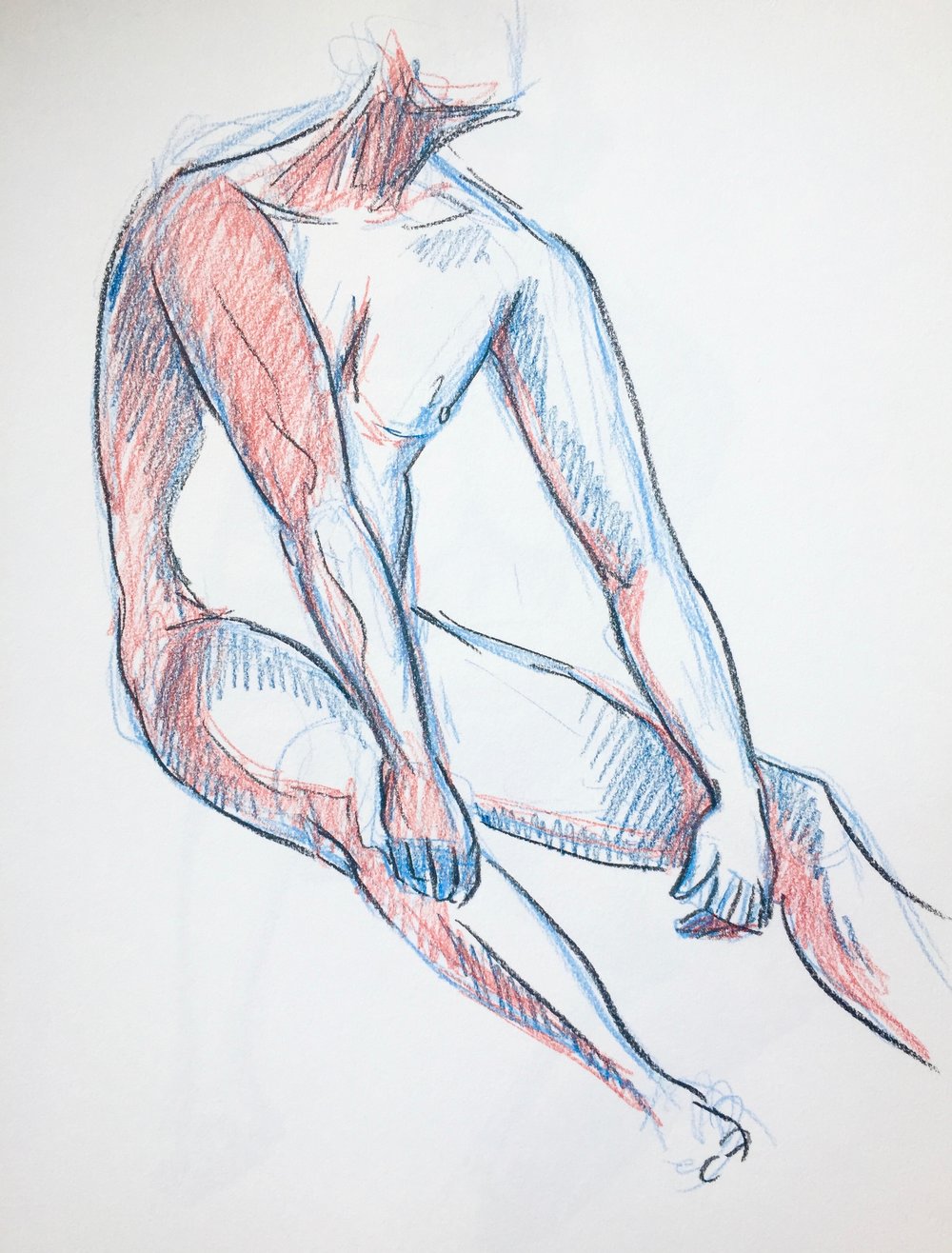 Figure Study #18 - Original Drawing