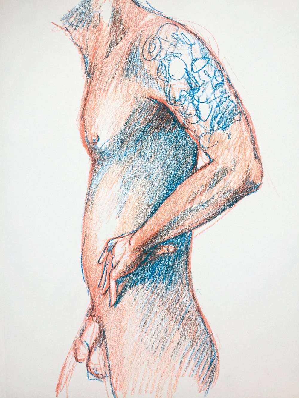 Figure Study #19 - Original Drawing