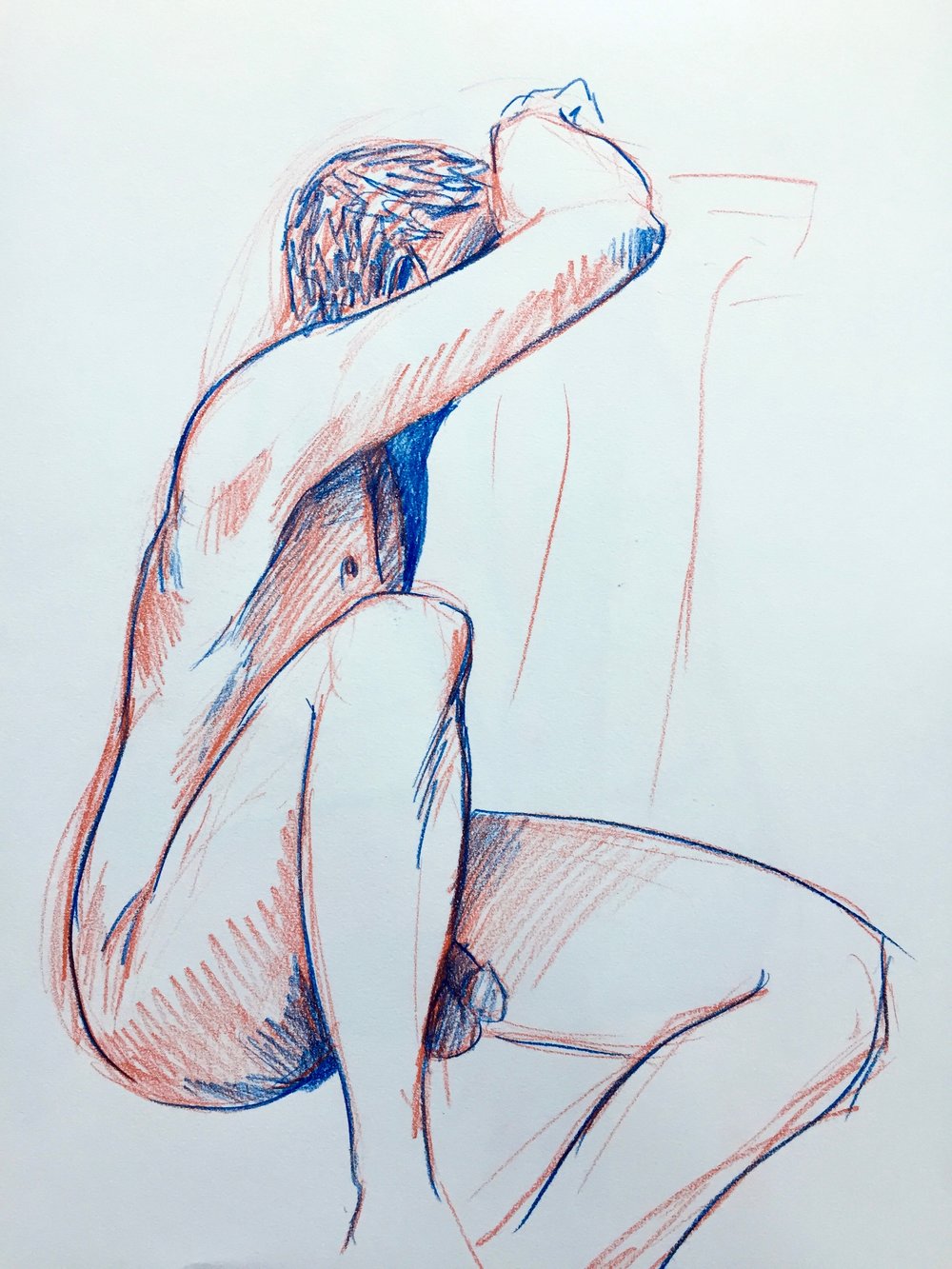 Figure Study #24 - Original Drawing