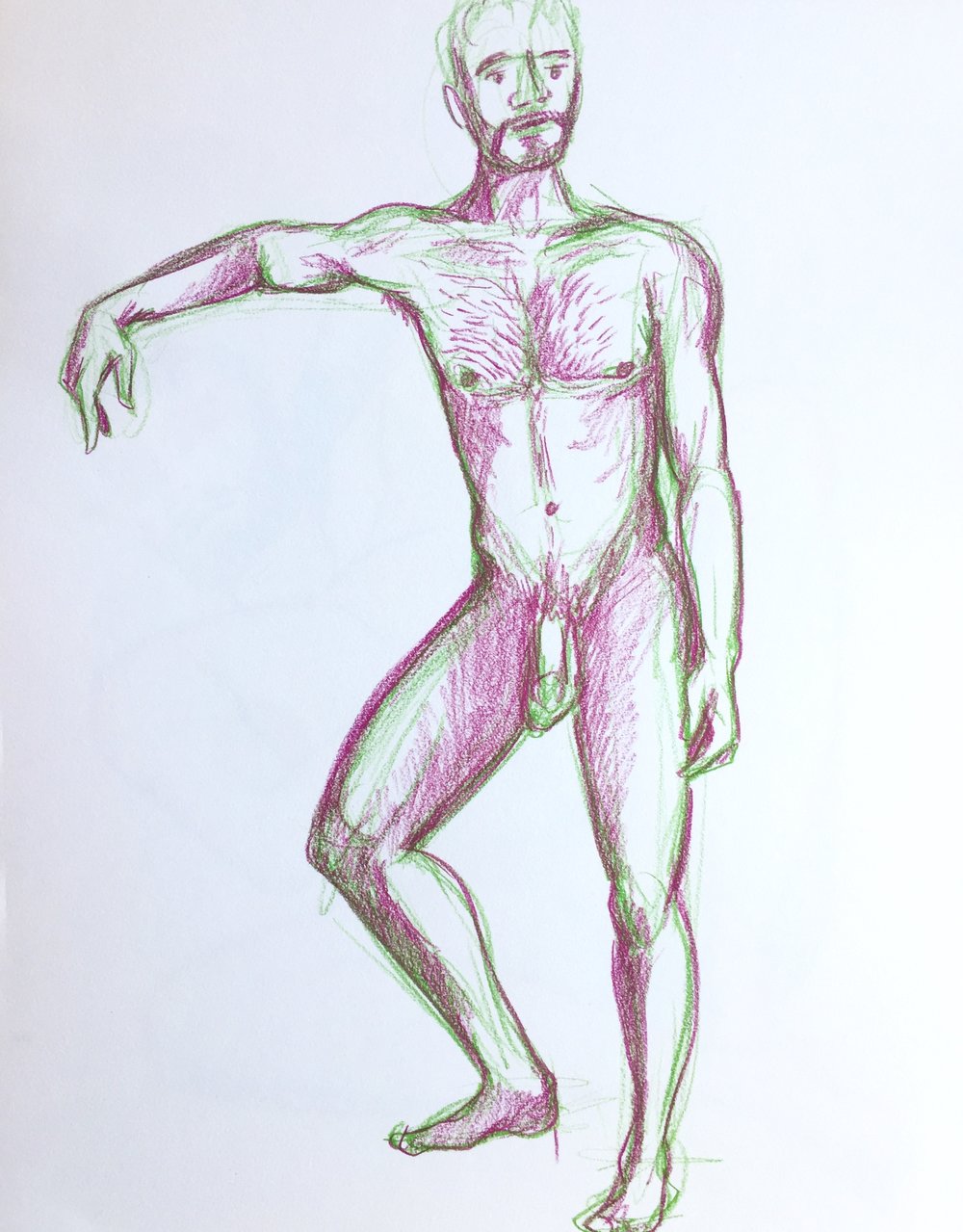 Figure Study #35 - Original Drawing