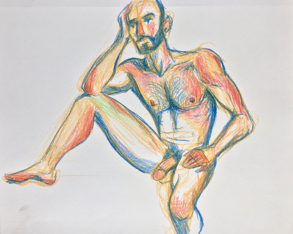 Figure Study #09 - Original Drawing