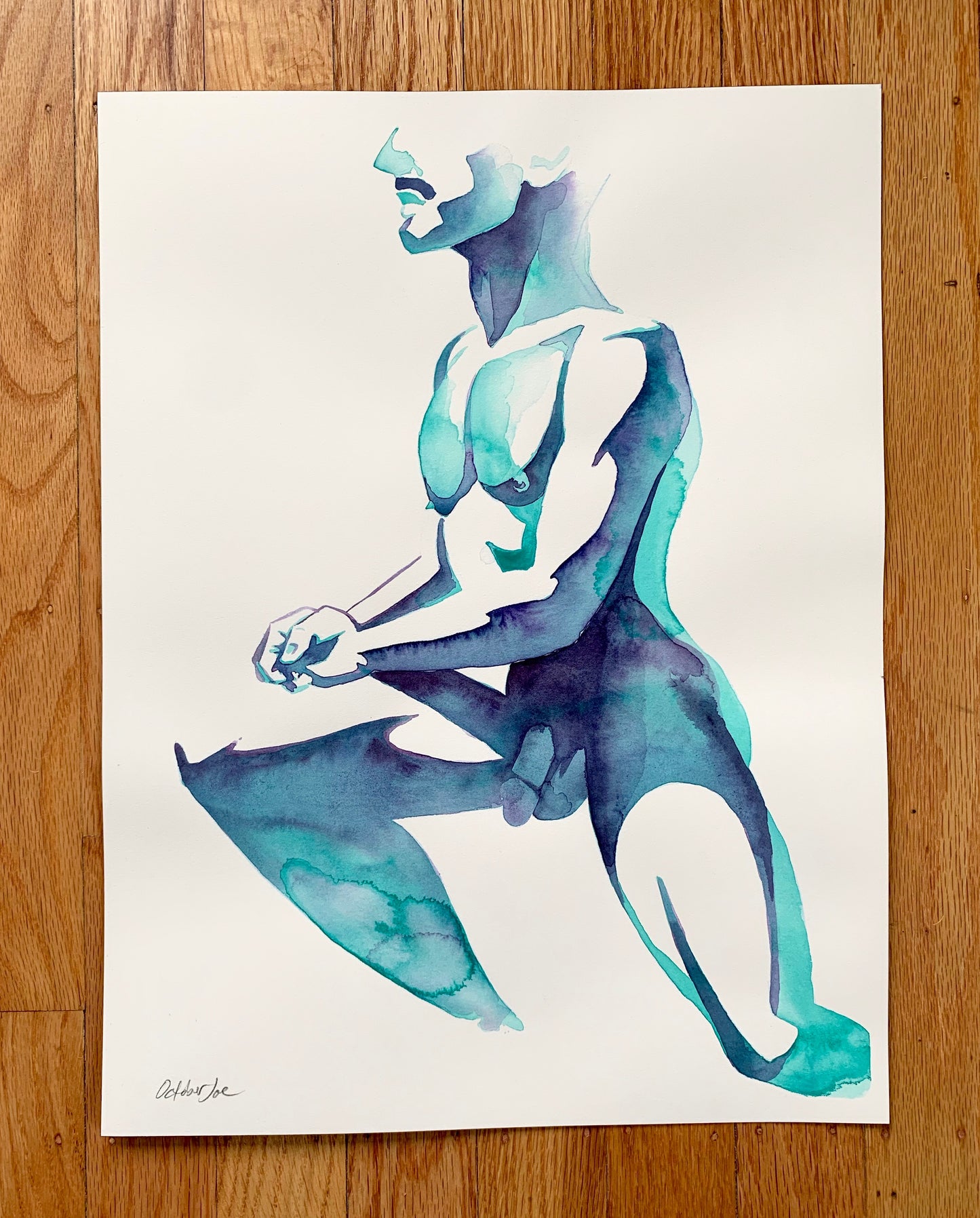 Blue Profile - Original Drawing