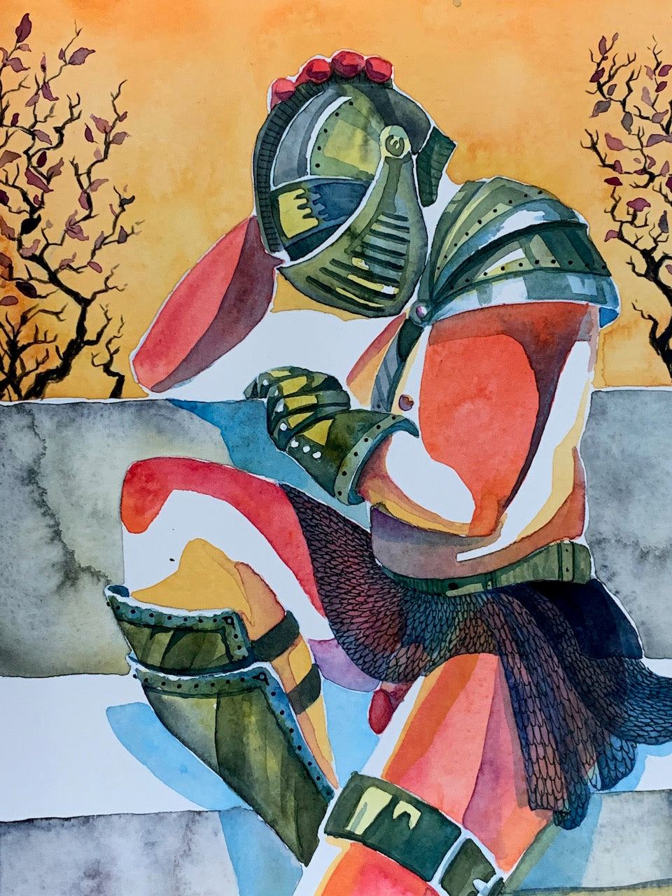 Wake Me When it's Over - Original Watercolor Painting