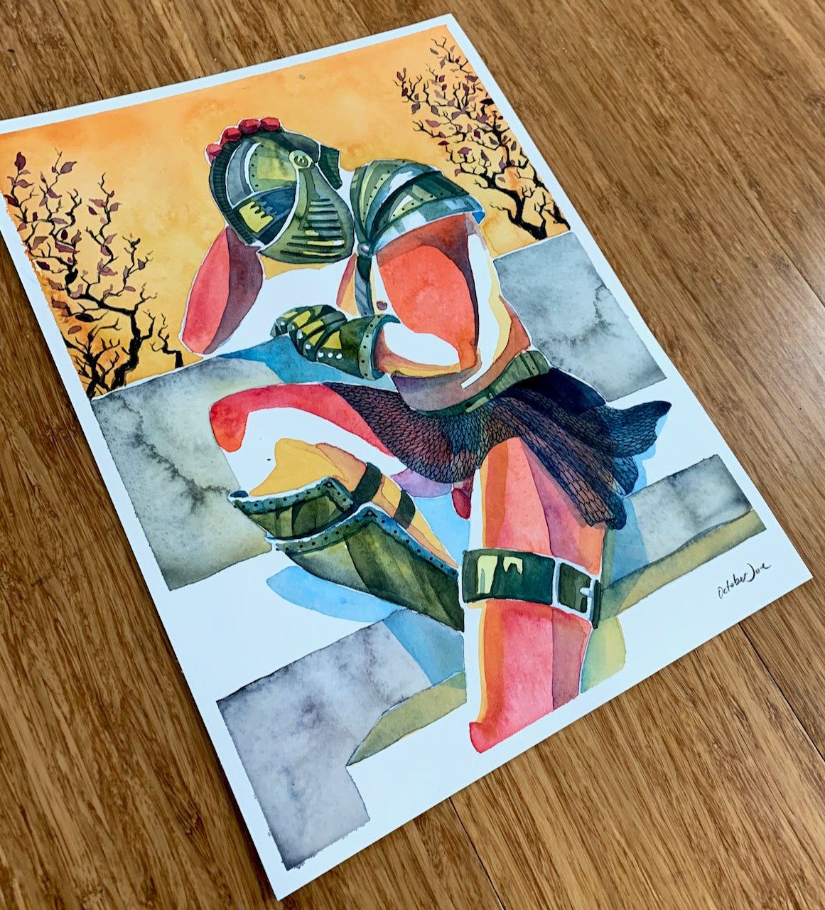 Wake Me When it's Over - Original Watercolor Painting