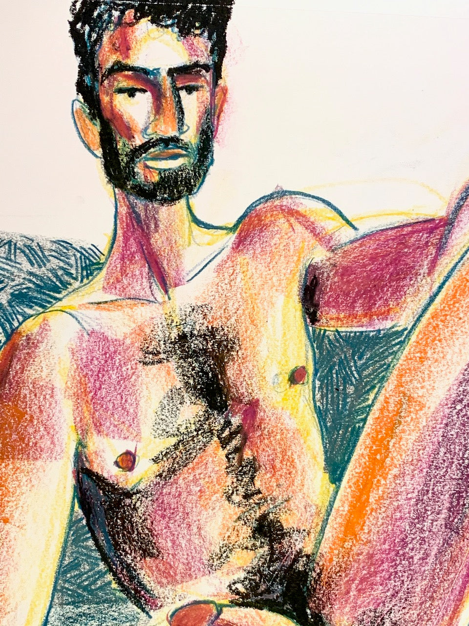 Ahmad Reclined - Original Drawing