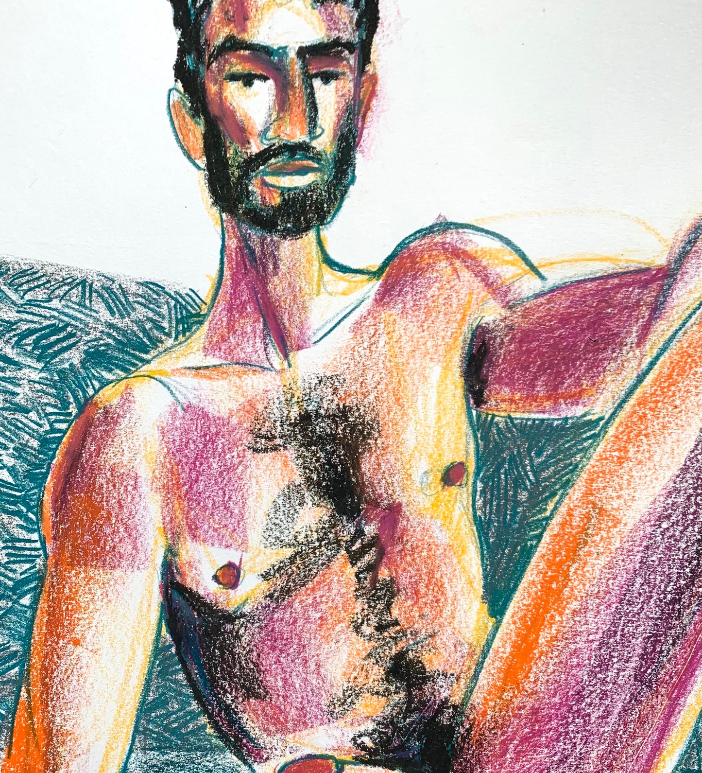 Ahmad Reclined - Original Drawing
