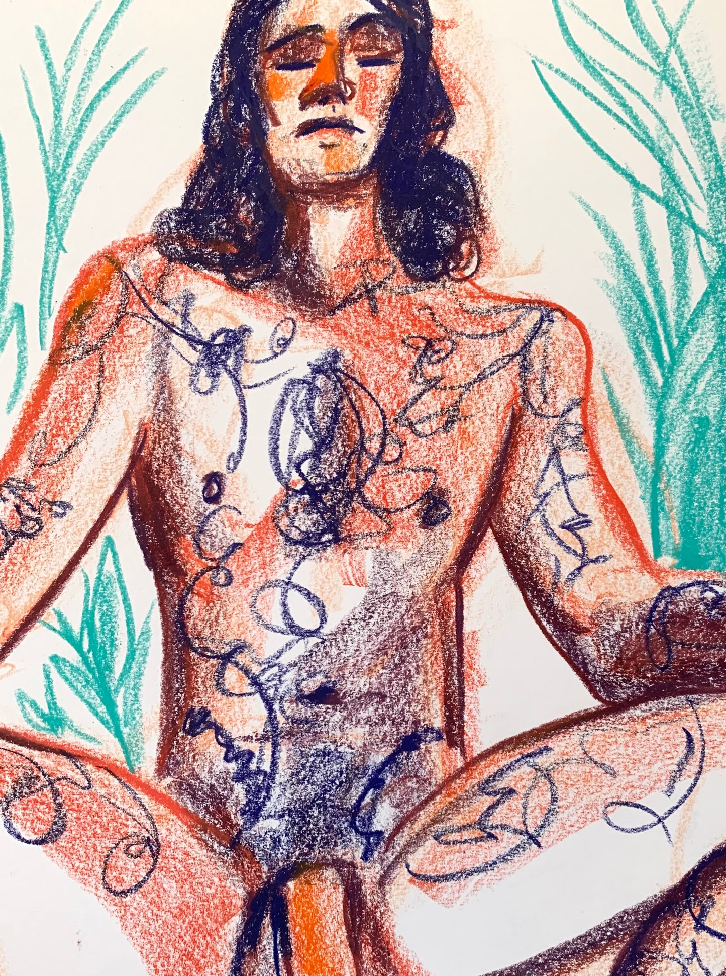 Musa Meditation - Original Drawing