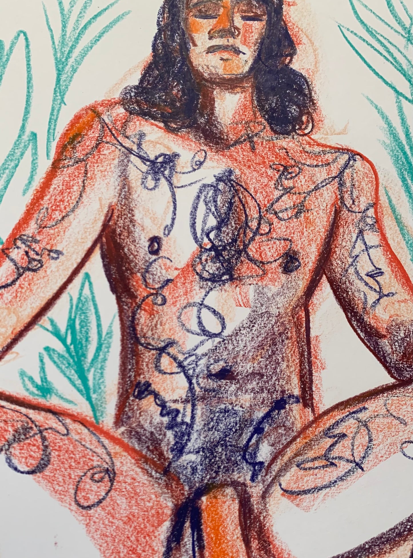 Musa Meditation - Original Drawing