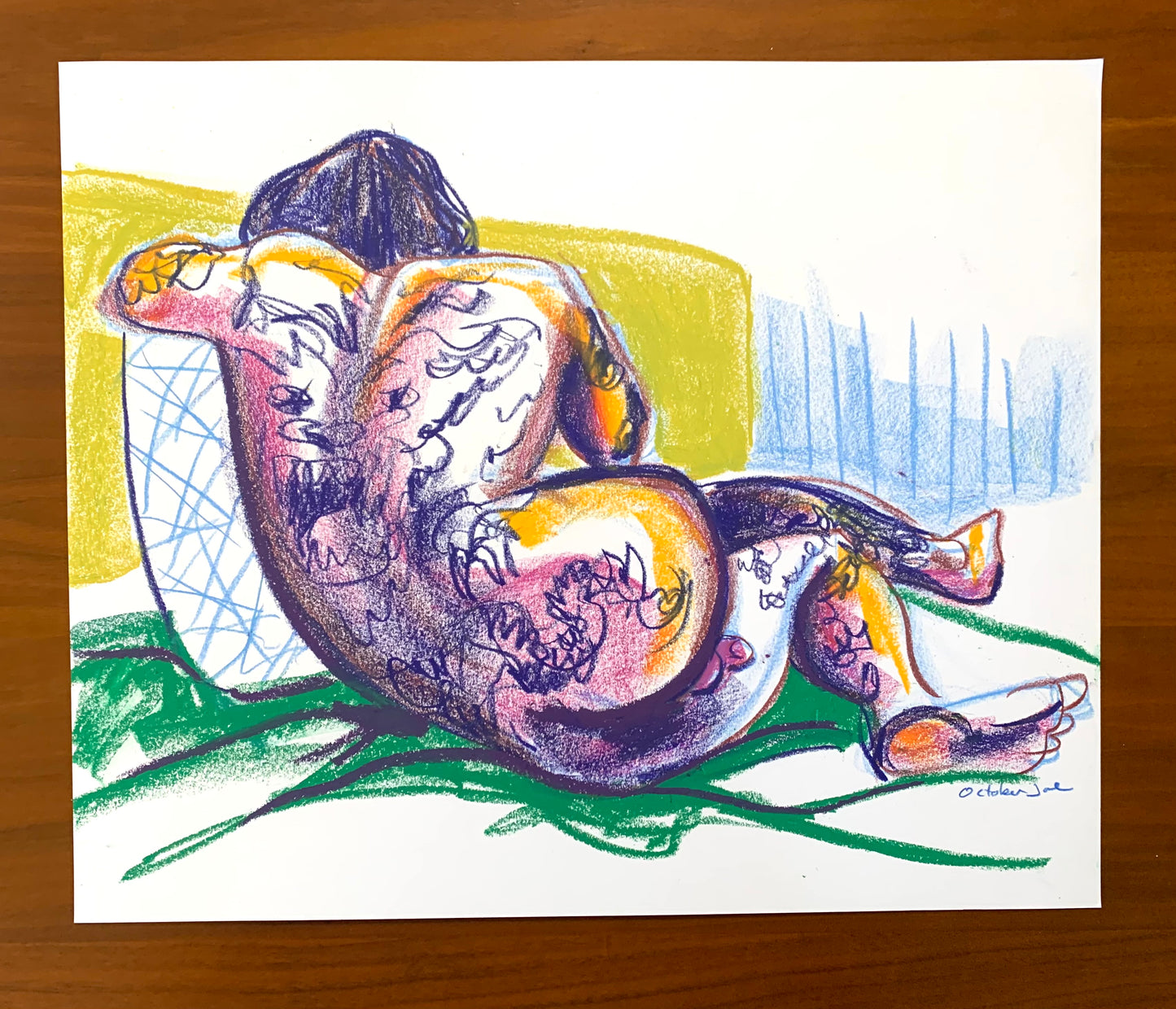 Musa’s Midday Nap - Original Drawing