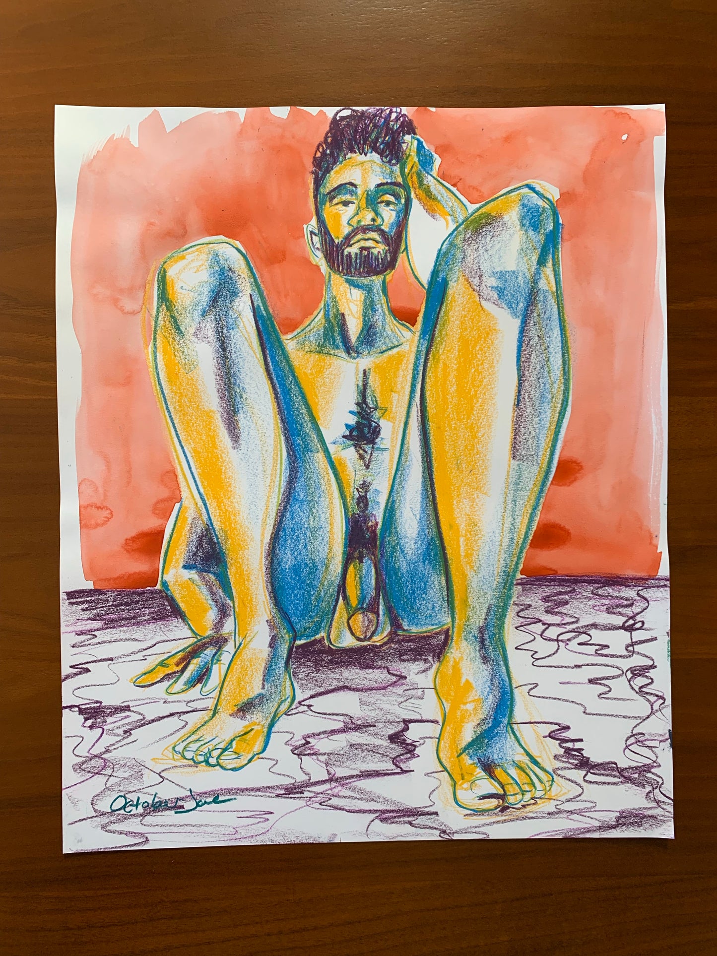 Ahmad Reclined - Original Drawing