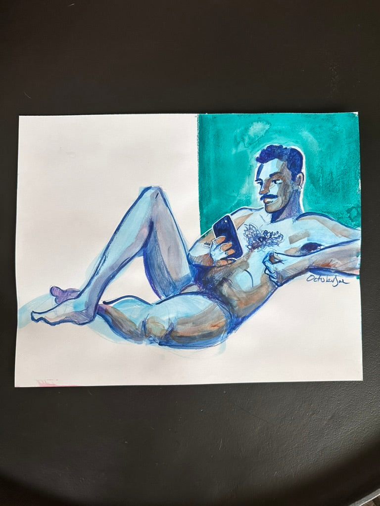 Phone a Friend - Original drawing