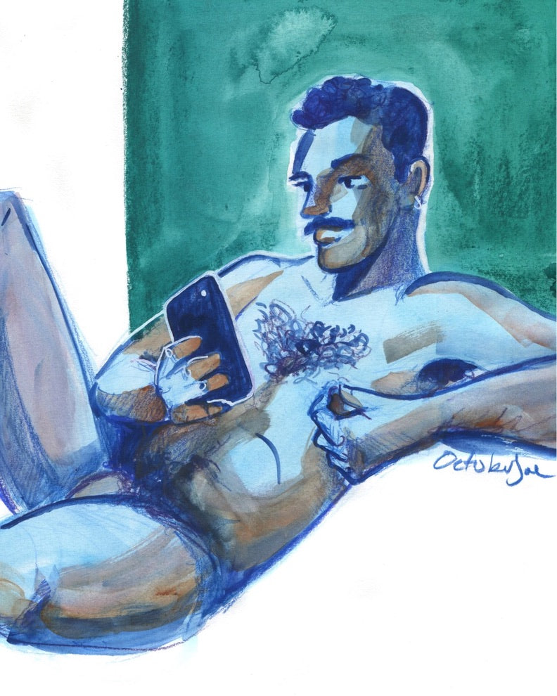 Phone a Friend - Original drawing