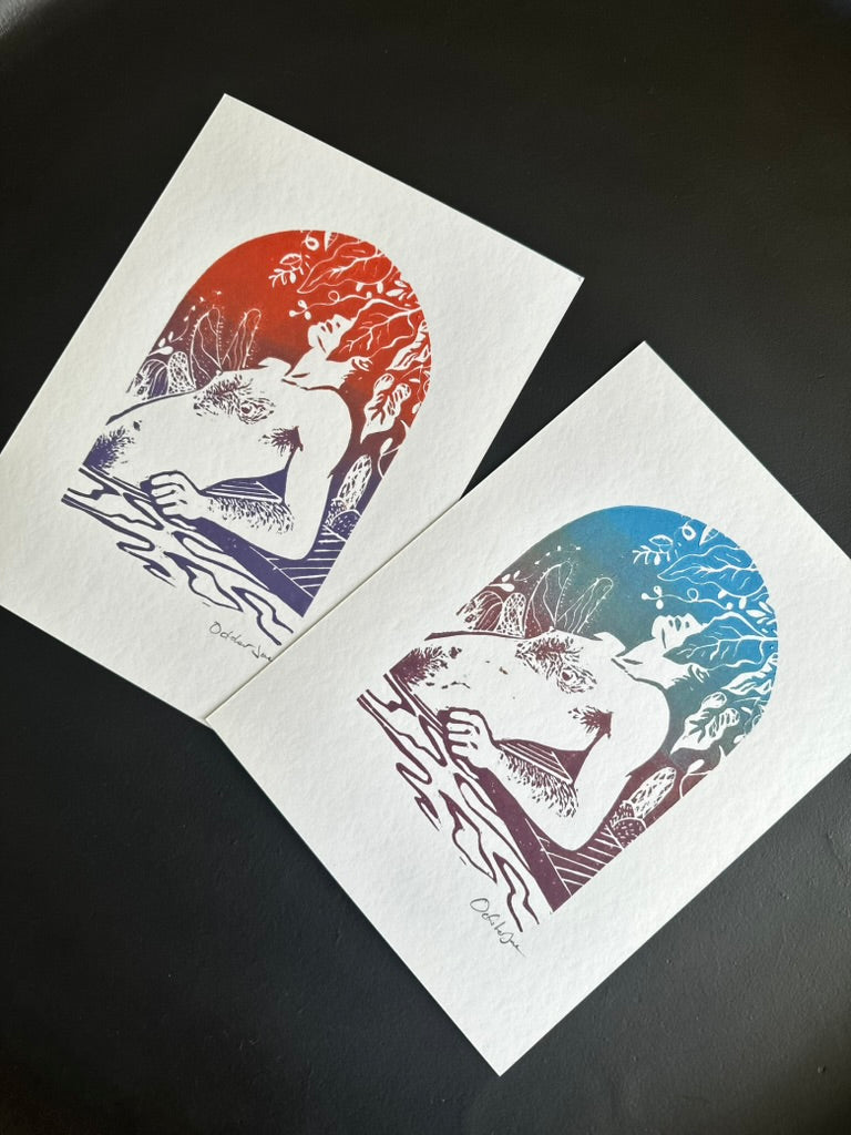 Heat Wave 2nd Edition  - Linocut Print