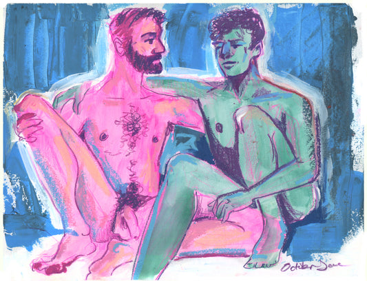 Cozy Couple- Original Painting