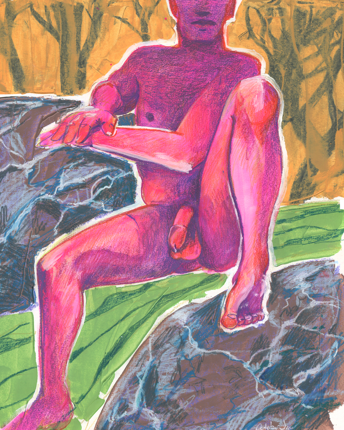 Forest Throne - Original drawing