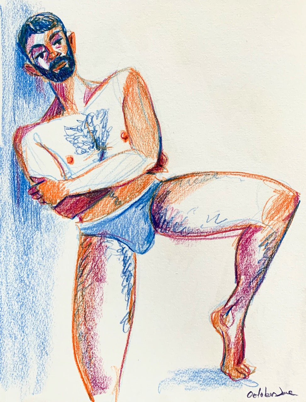 Blue Briefs - Figure Drawing