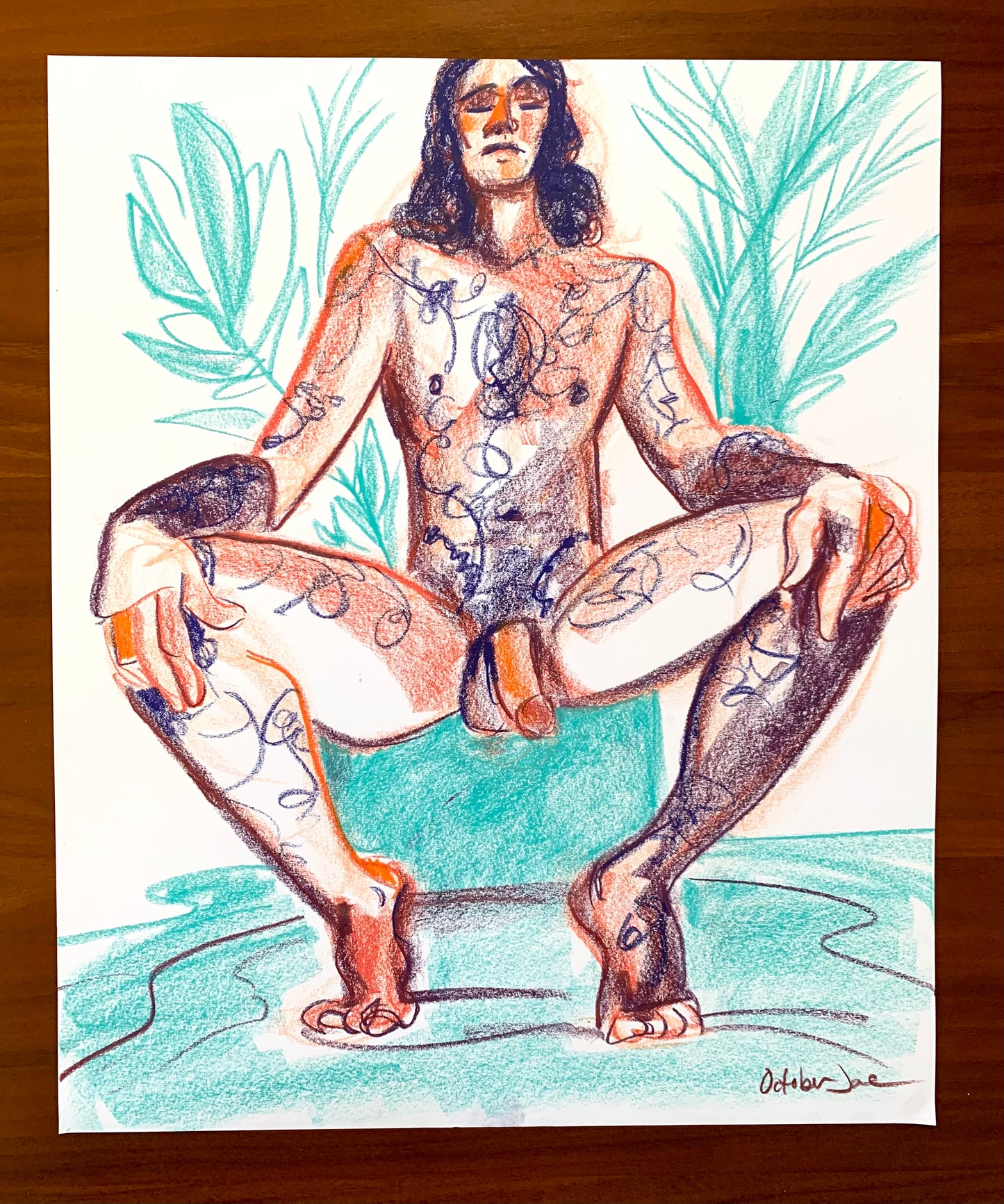 Musa Meditation - Original Drawing